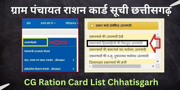 CG Gram Panchayat Ration Card List Chhatisgarh